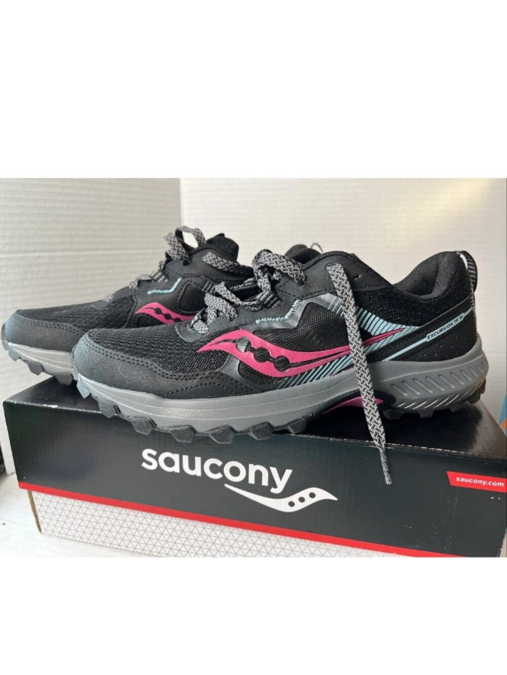 Saucony Excursion TR16 Trail Shoes Women’s 10 Black Pink S10744-10